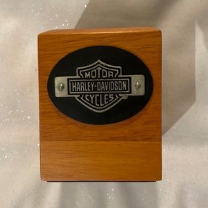 Harley Davidson pencil cup holder wood